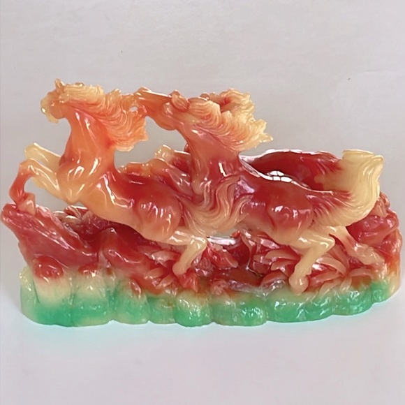 VTG Chinese Wild Red Horses - Picture 3 of 7